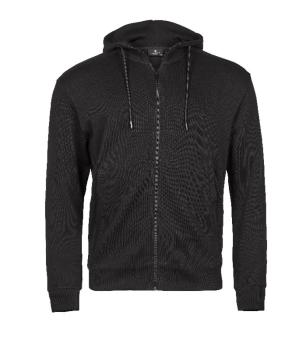 Preview: Tee-Jays Ribbed Interlock Hooded Full Zip